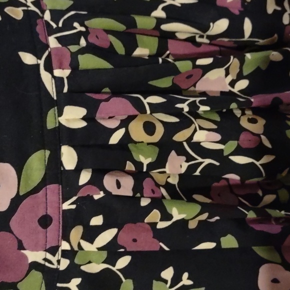 LOFT Purple Floral Box Pleat Short Skirt. NWT - Picture 3 of 10